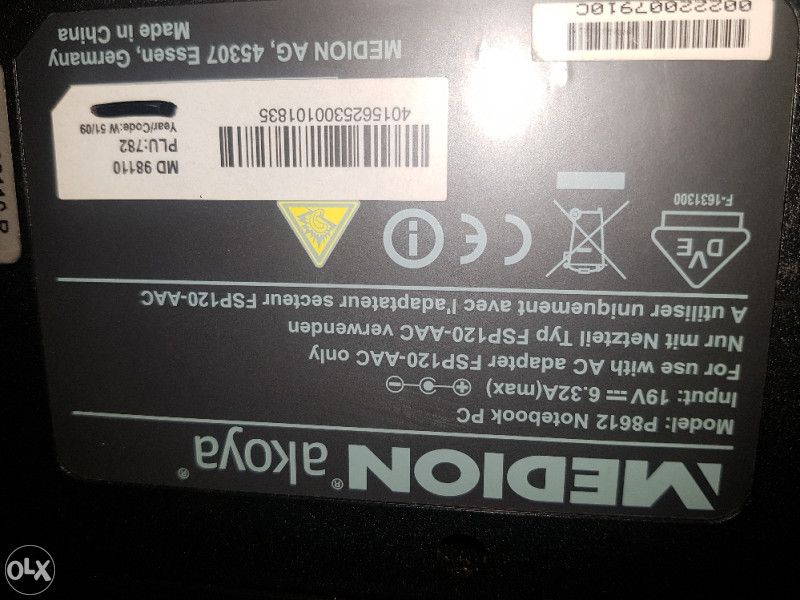 Kunststofftechnik Hülle Oben Tastatur Abdeckung MEDION Akoya P8611