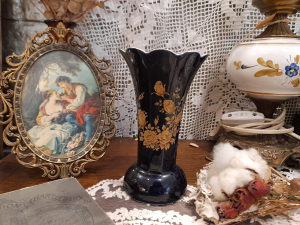 Vintage Bareuther kobaltna vaza