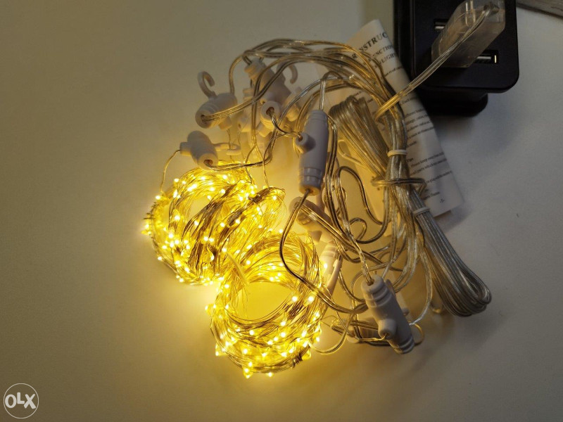 3m x 3m LED zavjese, 10 krakova, USB napajanje