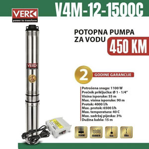 Potopna pumpa za vodu - raketa Verk V4M 12 1500C