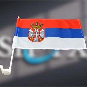 Srbija Zastava za auto, auto zastava