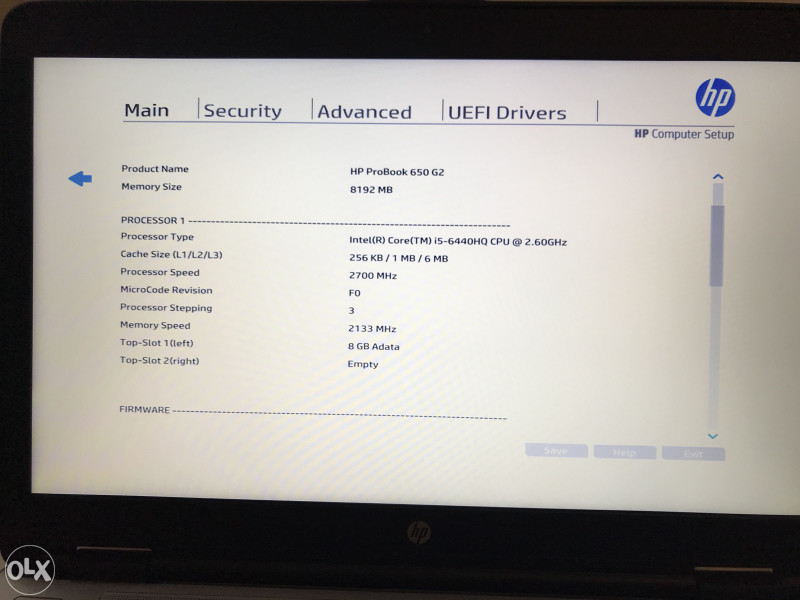 Hp ProBook 650 G2
