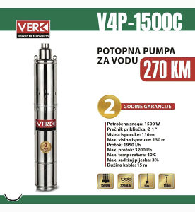 Potopna pumpa raketa Verk- 3200l/h 1500W