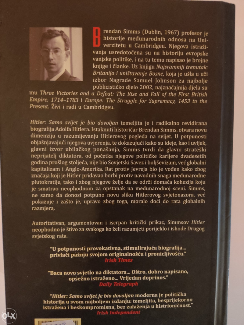 Hitler samo svijet je bio dovoljan-Brendan Simms