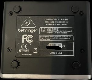 Behringer U-PHORIA UM2 USB Interface