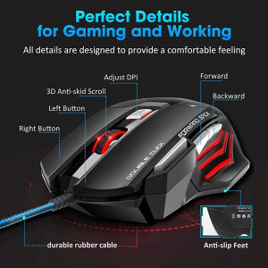 Zelotes T90 Profesionalni gaming gamerski mis 9200 DPI