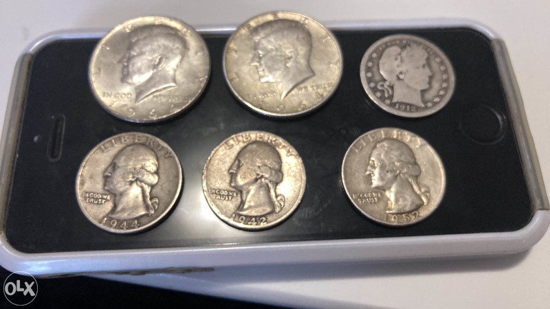 6 srebrenjaka USA OD 1912 DO 1964 GOD AKCIJA