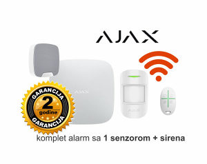 Ajax alarm komplet sa 1 senzorom i sirenom