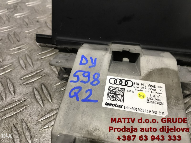 DISPLAY ekran navigacija Audi Q2 2020 81A919604B