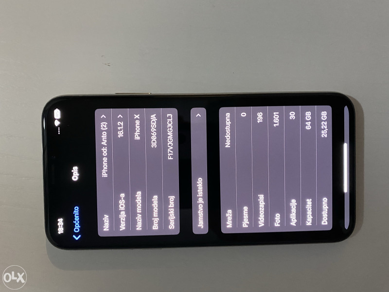 Iphone X 64GB White