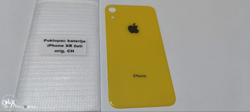 Poklopac baterije Iphone XR zadnje staklo Žuto