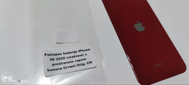 Iphone SE 2020 poklopac baterije crveni zadnje staklo