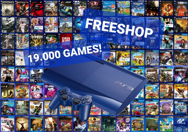 PS3 Playstation 3 Freeshop sa 19.000 igara i dodataka