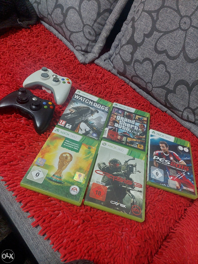 Xbox 360 Slim + 5 igrica - Konzole - OLX.ba
