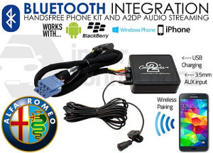 Alfa Romeo Fiat MP3 Bluetooth USB adapter, Connects2