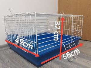 Kavez kavezi za zeca zeceve sa posudama za hranu i vodu
