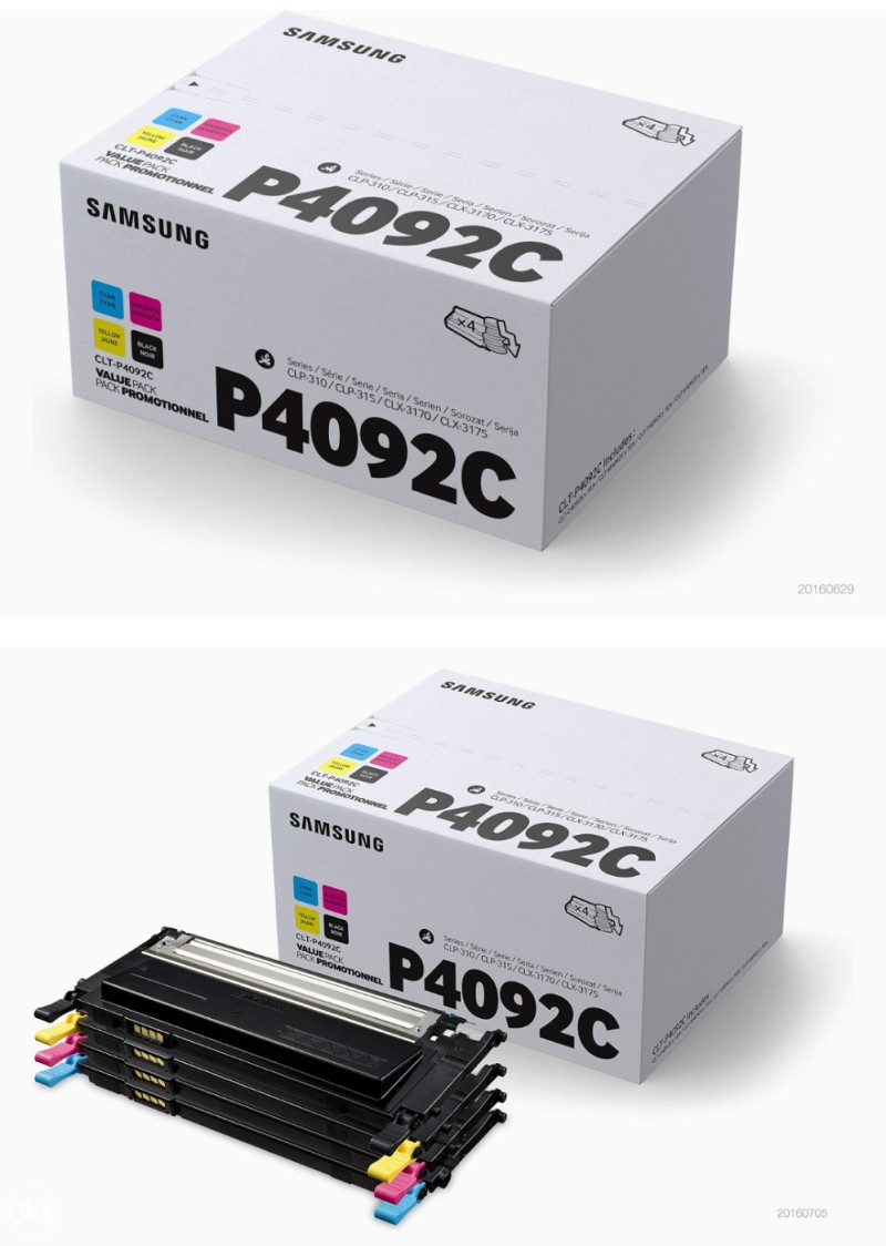 Extra set toner SAMSUNG CLT-P4092C, CYMK, original
