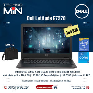 Dell Latitude E7270 12.5" HD,i5 6300u 2.4/8/256/WEBCAM