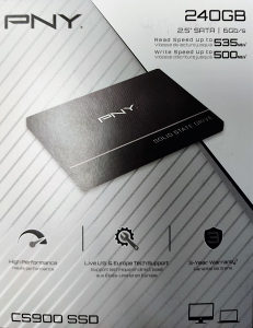 SSD hard disk, PNY SSD 240 GB 2,5"