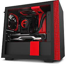 NZXT H210i black and red