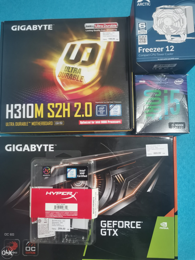 PC gaming i5 9600k, nvidia gtx 1660 6GB, 16GB RAM ddr4