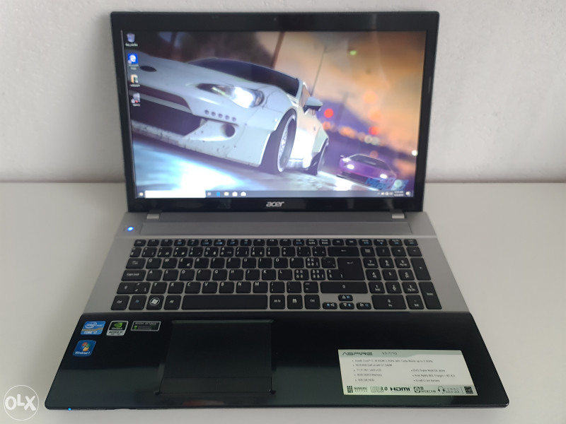 Gaming laptop Acer core i7 8GB RAM 17.3" 2GB graf