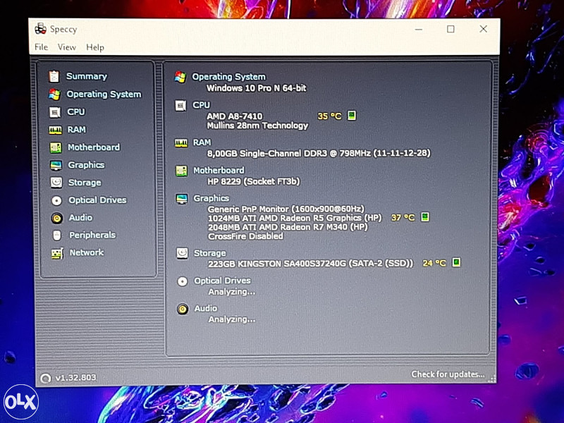 Laptop HP 17.3 A8 Quad-Core/8GB/240GB SSD/2 Graphics