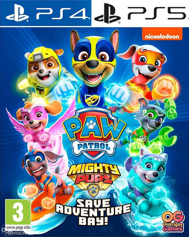 PAW PATROL MIGHTY PUPS SAVE ADVENTURE BAY PS4 / PS5