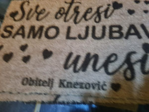 Otirači sa napisom po želji