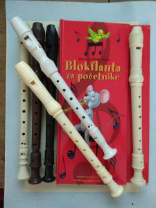 blok flauta školska block-flauta flauta sa notama