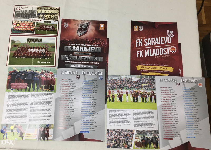 Kolekcionarstvo sport,karte,posteri FK Sarajevo,FK Željezničar