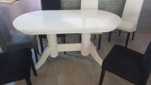 Trpezarijski stol V2 bijeli