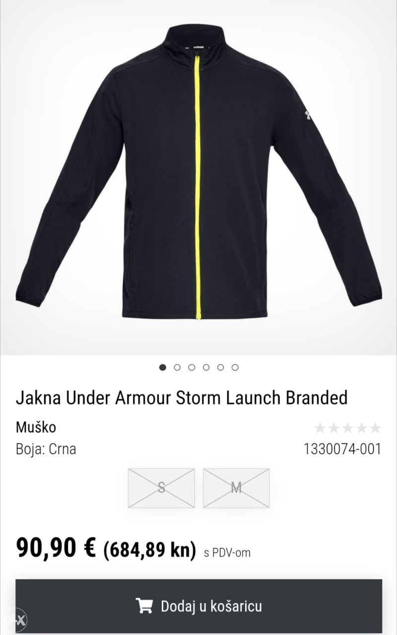 UNDER ARMOUR - jakna za trcanje S/M