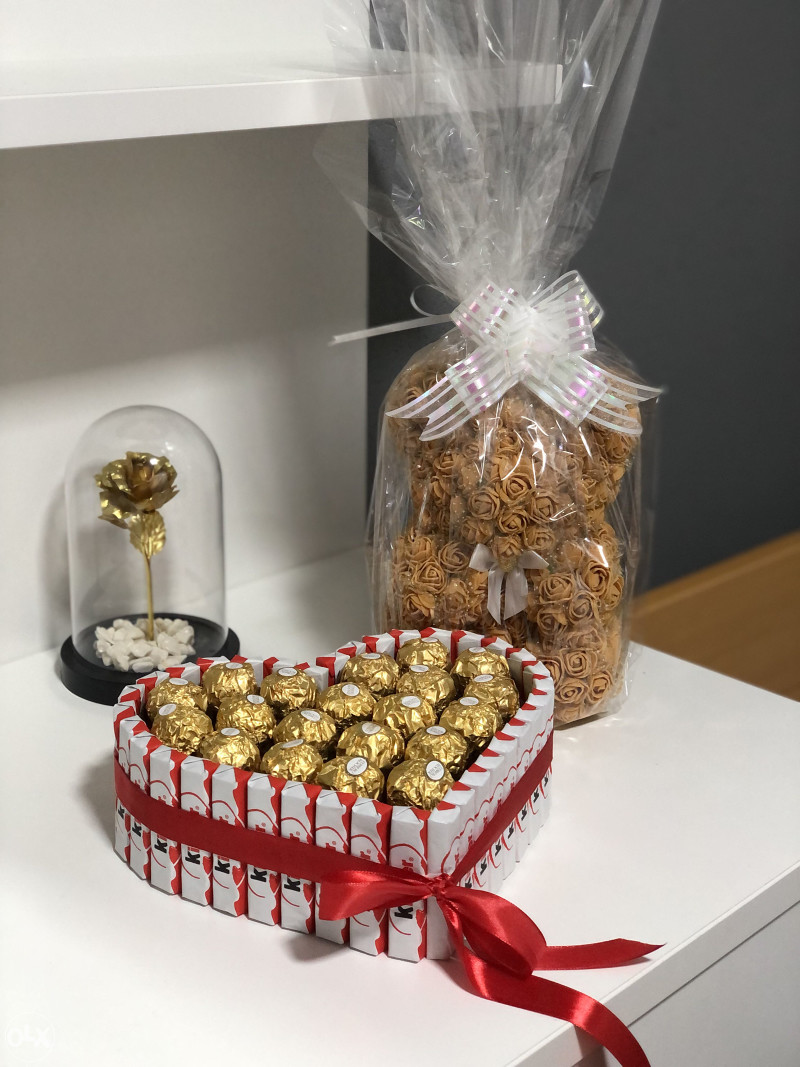 Medo od ruža, Poklon za valentinovo, poklon za godišnjicu, poklon za djevojku, poklon za momka, poklon za dan zaljubljenih