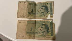 Stari papirni novac - jedna 1 Konvertibilna marka