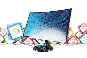 Monitor Samsung CF390 C27F390FHR 27'' zakrivljeni