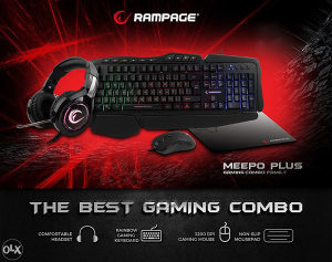 Rampage Gaming set Mis Tastatura Slusalice Podloga